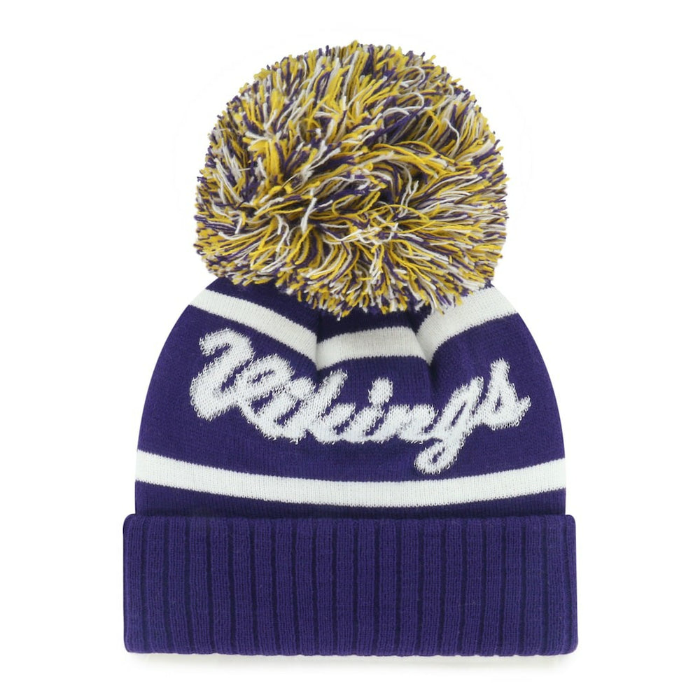 NFL Minnesota Vikings '47 Women's Spirited Cuffed Knit Hat with Pom