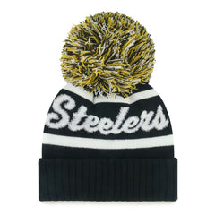 NFL Pittsburgh Steelers '47 Women's Spirited Cuffed Knit Hat with Pom