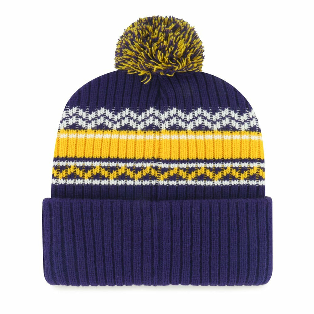NFL Minnesota Vikings '47 Youth Polar Vortex Cuffed Knit Hat with Pom
