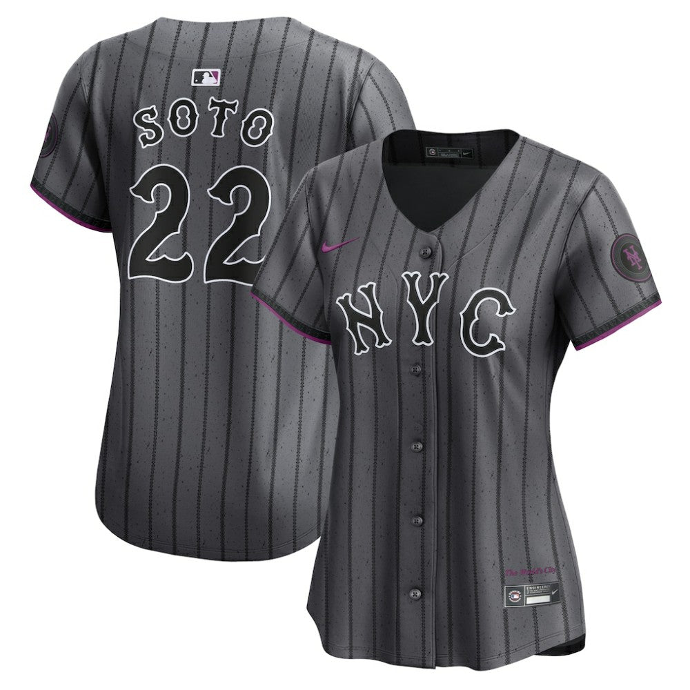 Juan Soto New York Mets Women's City Connect Limited Jersey - Gray | Nike