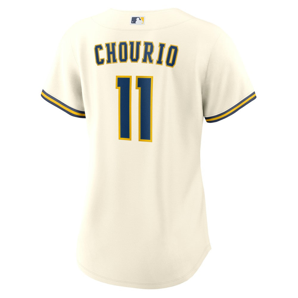 Jackson Chourio Milwaukee Brewers Women's Home Replica Jersey - Cream | Nike