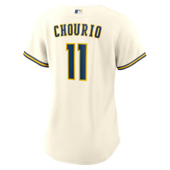 Jackson Chourio Milwaukee Brewers Women's Home Replica Jersey - Cream | Nike