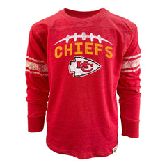 NFL Kansas City Chiefs Wes & Willy Youth Football Long Sleeve T-Shirt