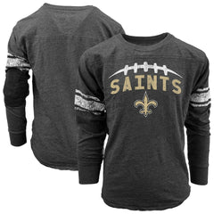NFL New Orleans Saints Wes & Willy Youth Football Long Sleeve T-Shirt