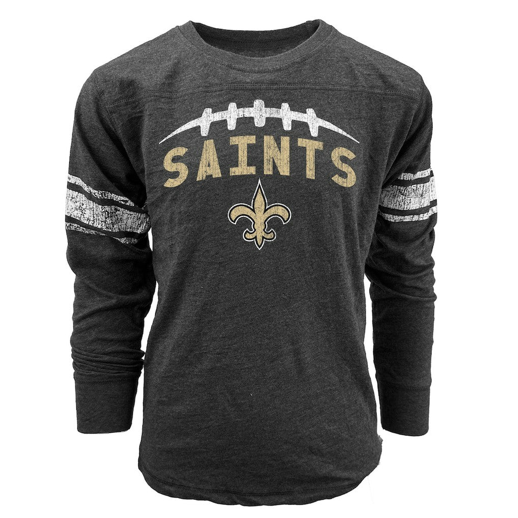 NFL New Orleans Saints Wes & Willy Youth Football Long Sleeve T-Shirt