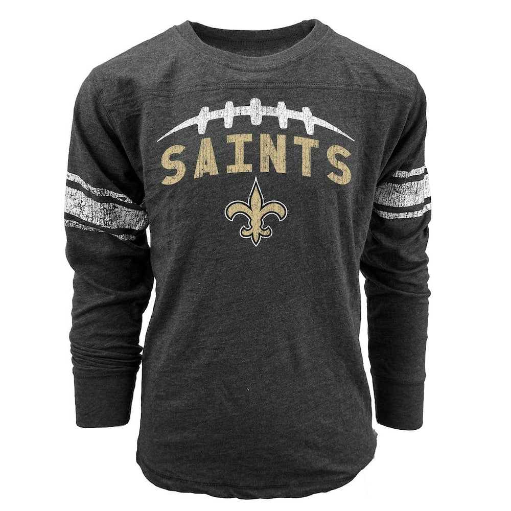 NFL New Orleans Saints Wes & Willy Youth Football Long Sleeve T-Shirt