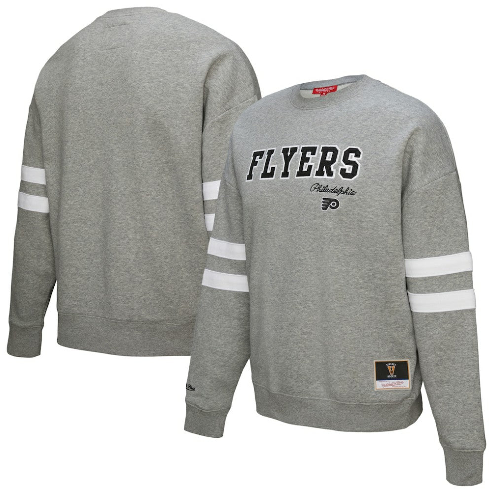 Philadelphia Flyers Mitchell & Ness Women's Logo Lightweight Pullover Sweatshirt