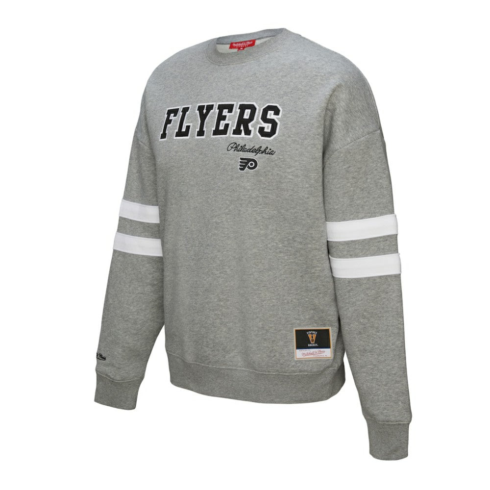 Philadelphia Flyers Mitchell & Ness Women's Logo Lightweight Pullover Sweatshirt