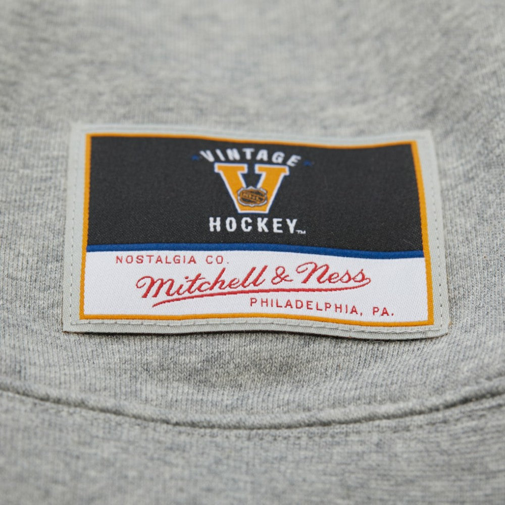 Boston Bruins Mitchell & Ness Women's Logo Lightweight Pullover Sweatshirt