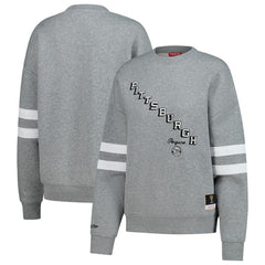 Pittsburgh Penguins Mitchell & Ness Women's Logo Lightweight Pullover Sweatshirt