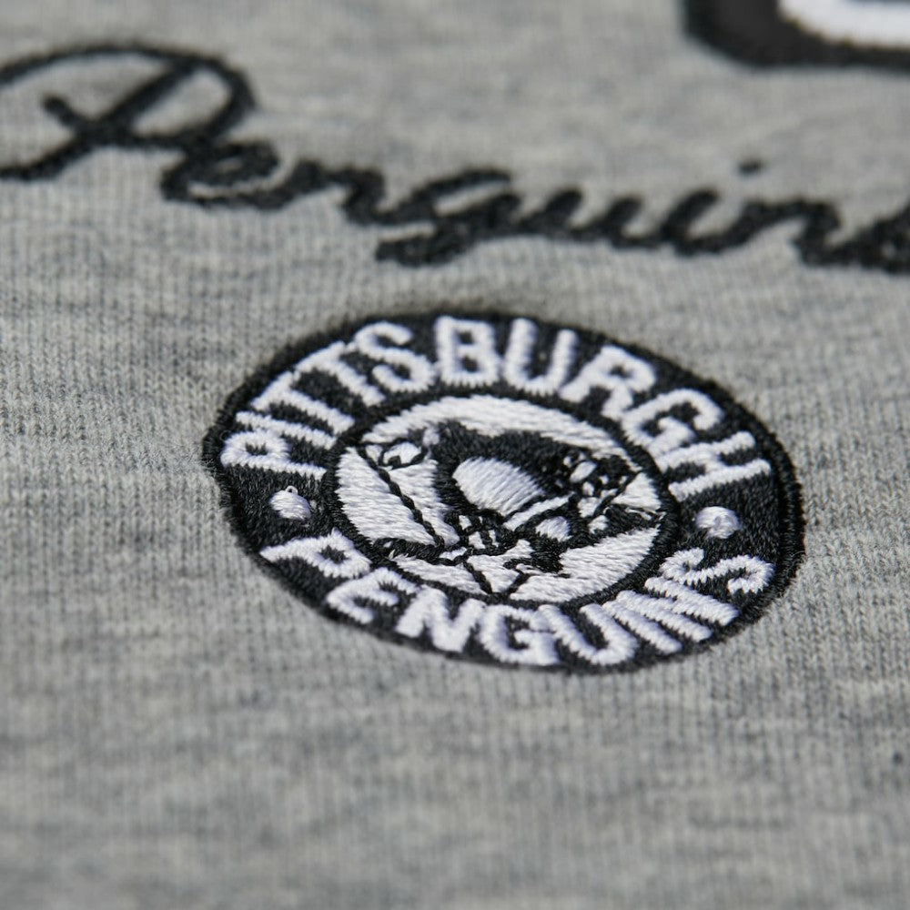 Pittsburgh Penguins Mitchell & Ness Women's Logo Lightweight Pullover Sweatshirt