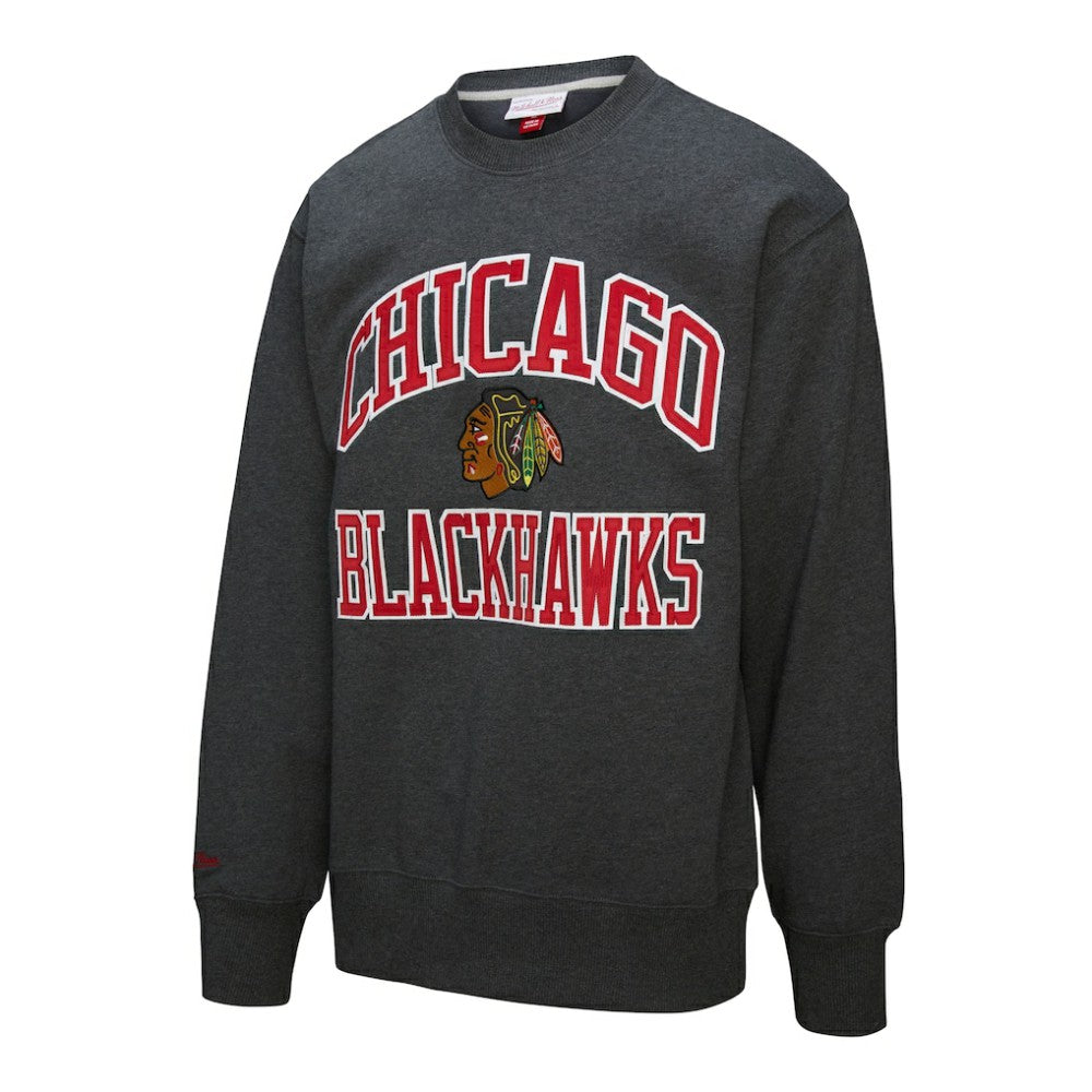 Chicago Blackhawks Mitchell & Ness Playoff Win Fleece Pullover Sweatshirt