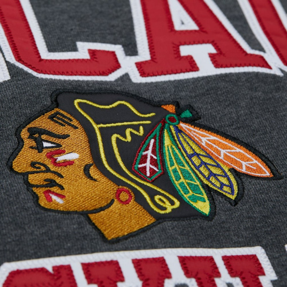 Chicago Blackhawks Mitchell & Ness Playoff Win Fleece Pullover Sweatshirt