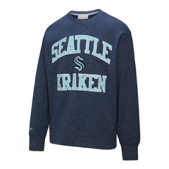 Seattle Kraken Mitchell & Ness Playoff Win Fleece Pullover Sweatshirt