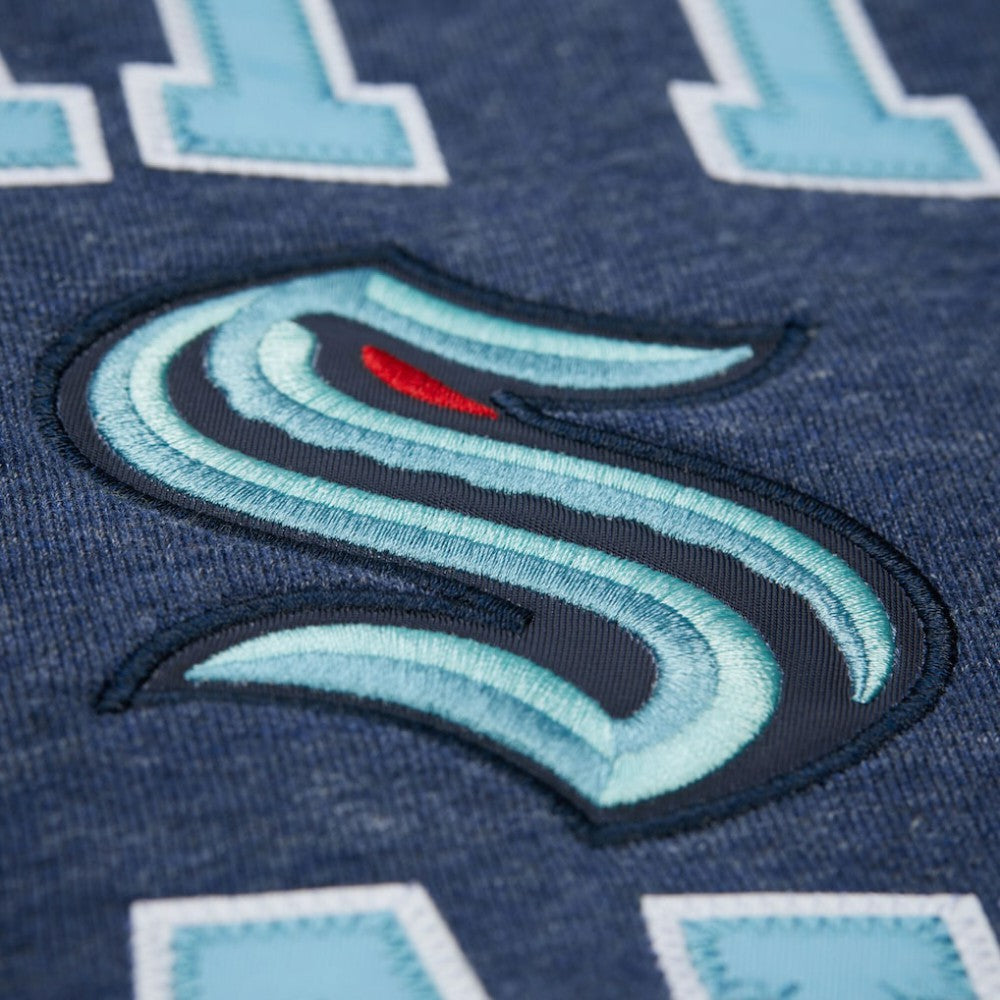 Seattle Kraken Mitchell & Ness Playoff Win Fleece Pullover Sweatshirt