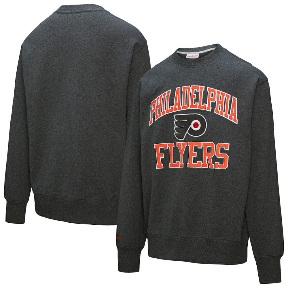 Philadelphia Flyers Mitchell & Ness Playoff Win Fleece Pullover Sweatshirt