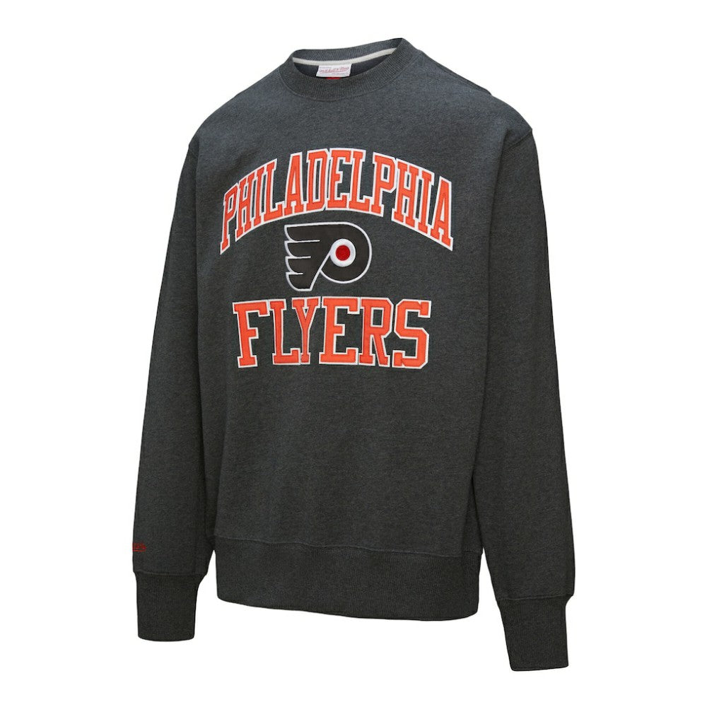 Philadelphia Flyers Mitchell & Ness Playoff Win Fleece Pullover Sweatshirt