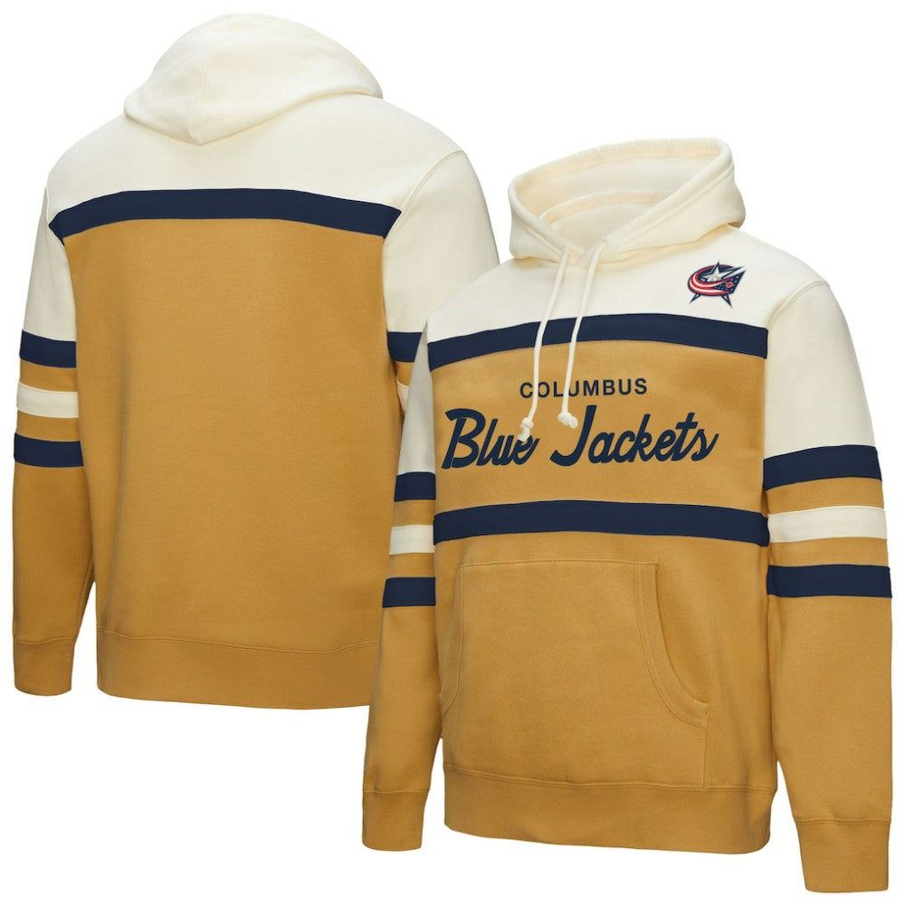 Columbus Blue Jackets Mitchell & Ness Head Coach Pullover Hoodie