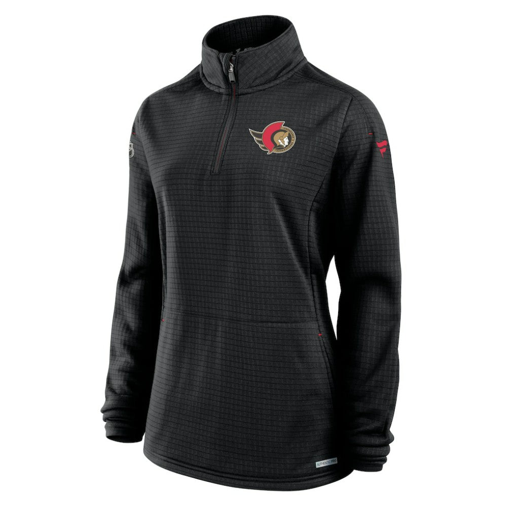 Ottawa Senators Fanatics Women's Authentic Pro Rink Quarter-Zip Pullover