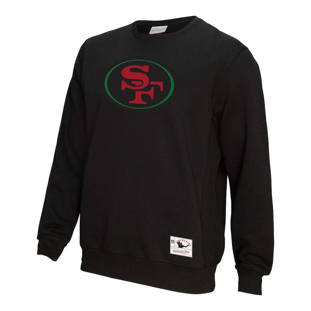 NFL San Francisco 49ers Unisex Black Excellence Collection Icon Pullover Sweatshirt