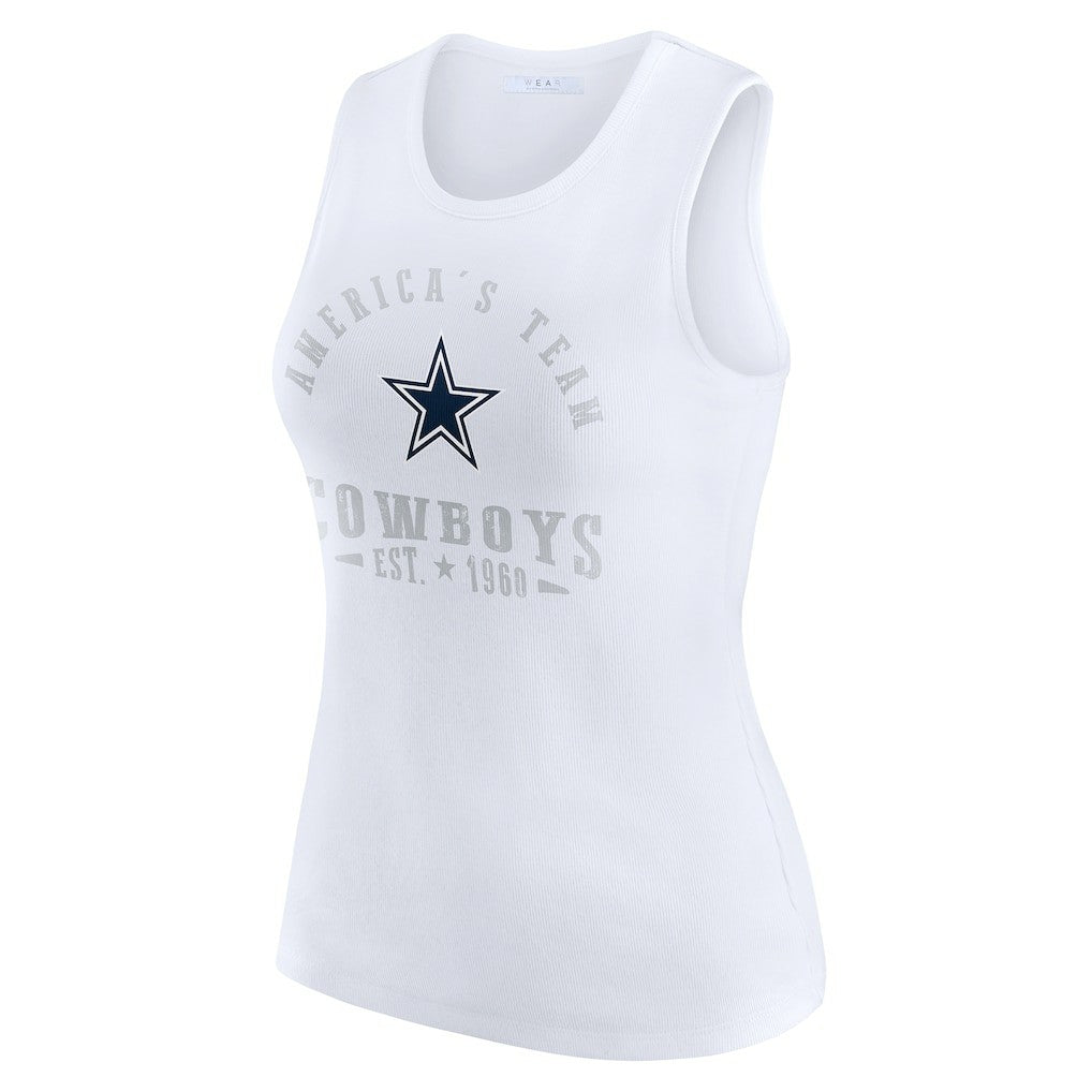 NFL Dallas Cowboys WEAR by Erin Andrews Women's Ribbed Graphic Tank Top