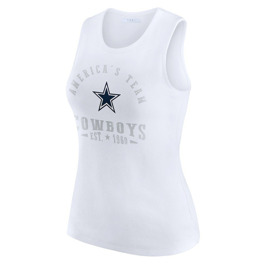 NFL Dallas Cowboys WEAR by Erin Andrews Women's Ribbed Graphic Tank Top