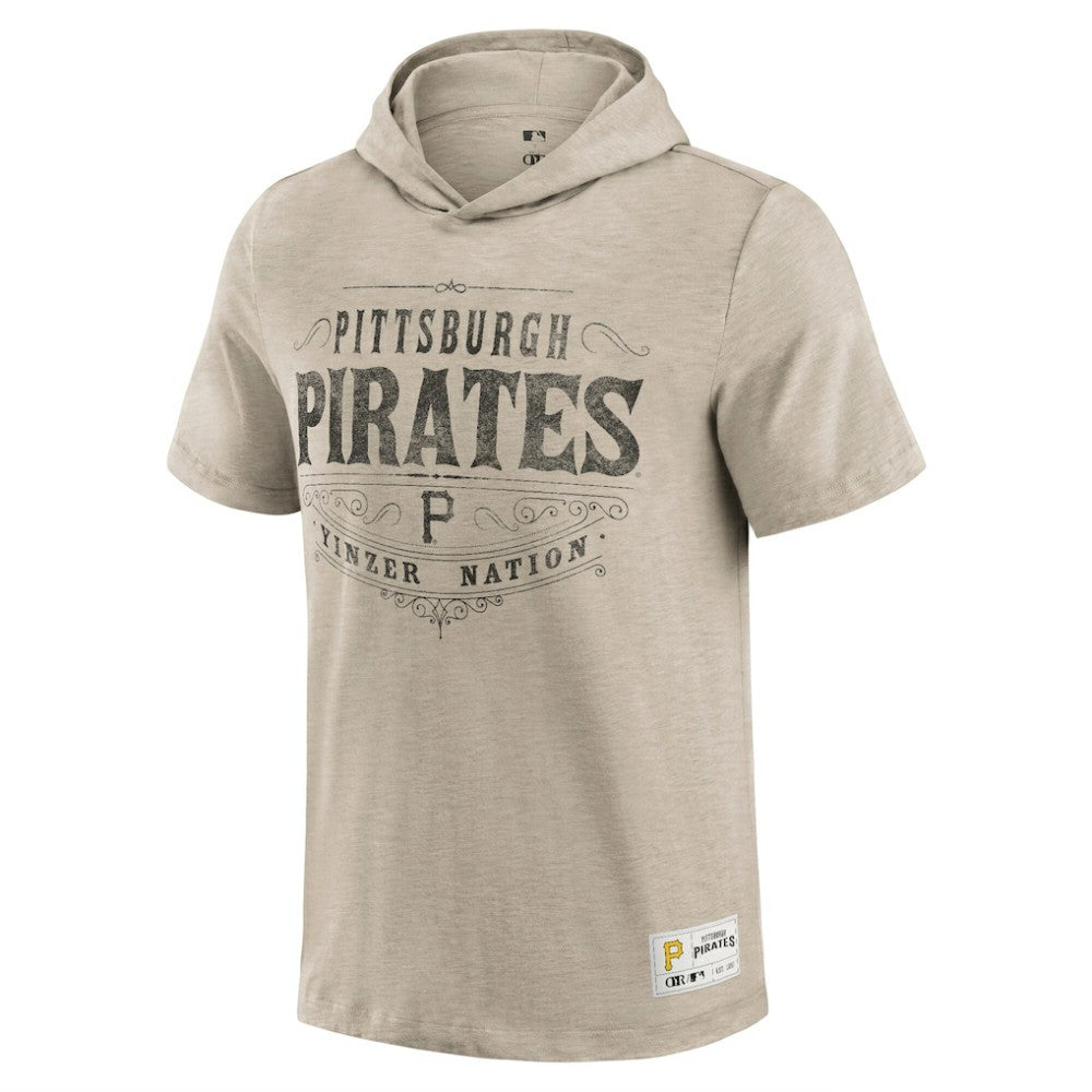 Pittsburgh Pirates Darius Rucker Collection Hooded T-Shirt - Tan