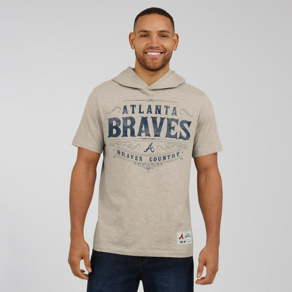 Atlanta Braves Darius Rucker Collection Hooded T-Shirt - Tan
