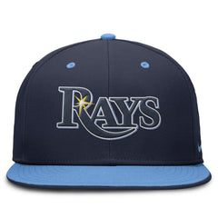 Tampa Bay Rays  True Primetime Two-Tone Performance Fitted Hat - Navy/Light Blue | Nike