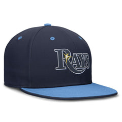 Tampa Bay Rays  True Primetime Two-Tone Performance Fitted Hat - Navy/Light Blue | Nike