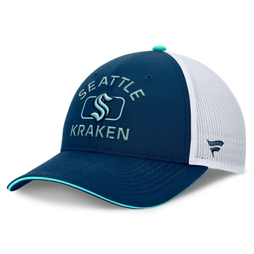 Seattle Kraken Fanatics Authentic Pro Rink Adjustable Trucker Hat