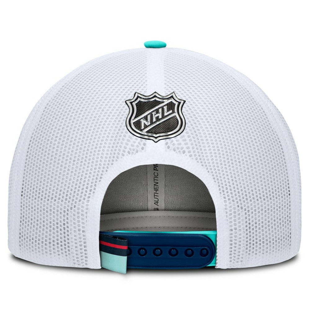 Seattle Kraken Fanatics Authentic Pro Rink Adjustable Trucker Hat