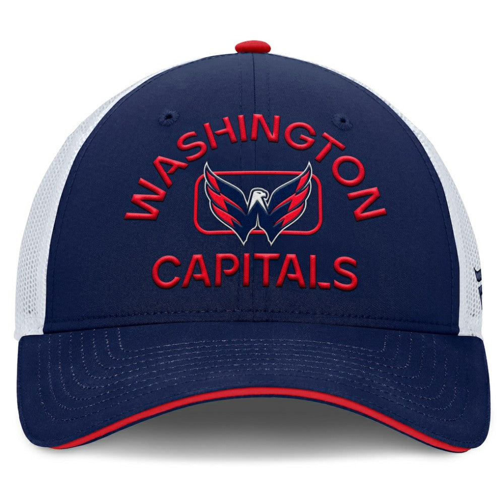 Washington Capitals Fanatics Authentic Pro Rink Adjustable Trucker Hat