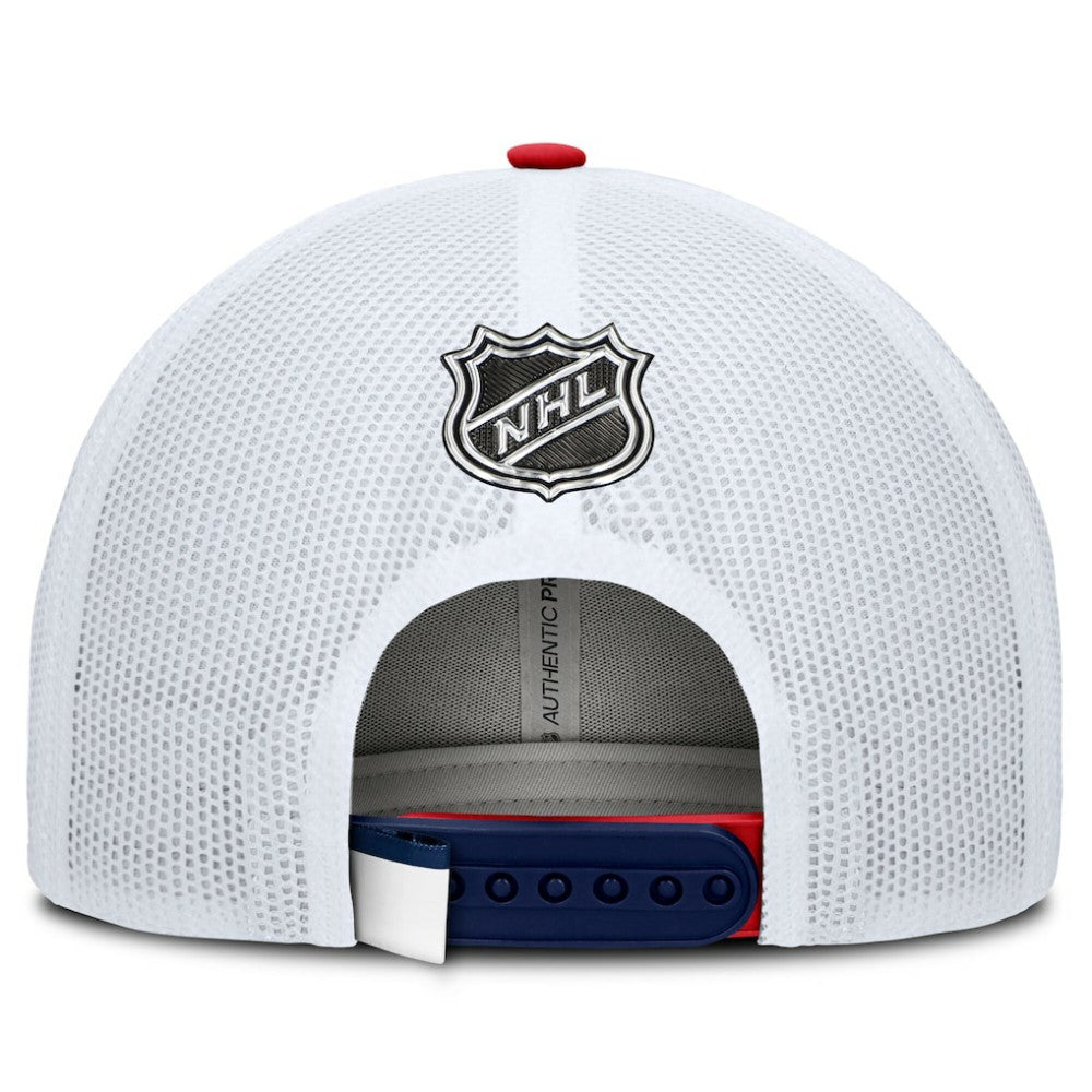 Washington Capitals Fanatics Authentic Pro Rink Adjustable Trucker Hat