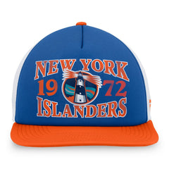 New York Islanders Fanatics Heritage Foam Front Adjustable Trucker Hat