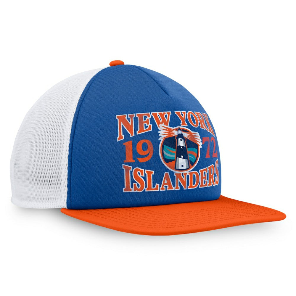 New York Islanders Fanatics Heritage Foam Front Adjustable Trucker Hat