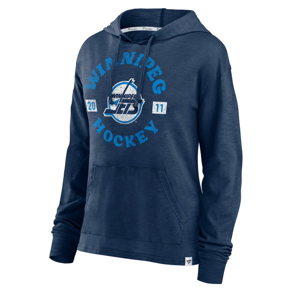 Winnipeg Jets Fanatics Women's Faded Pullover Hoodie