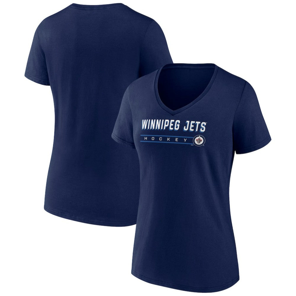 Winnipeg Jets Fanatics Women's V-Neck T-Shirt