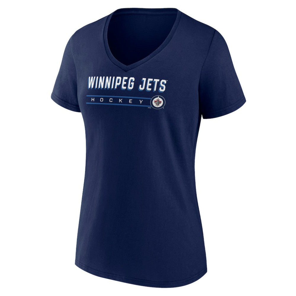 Winnipeg Jets Fanatics Women's V-Neck T-Shirt