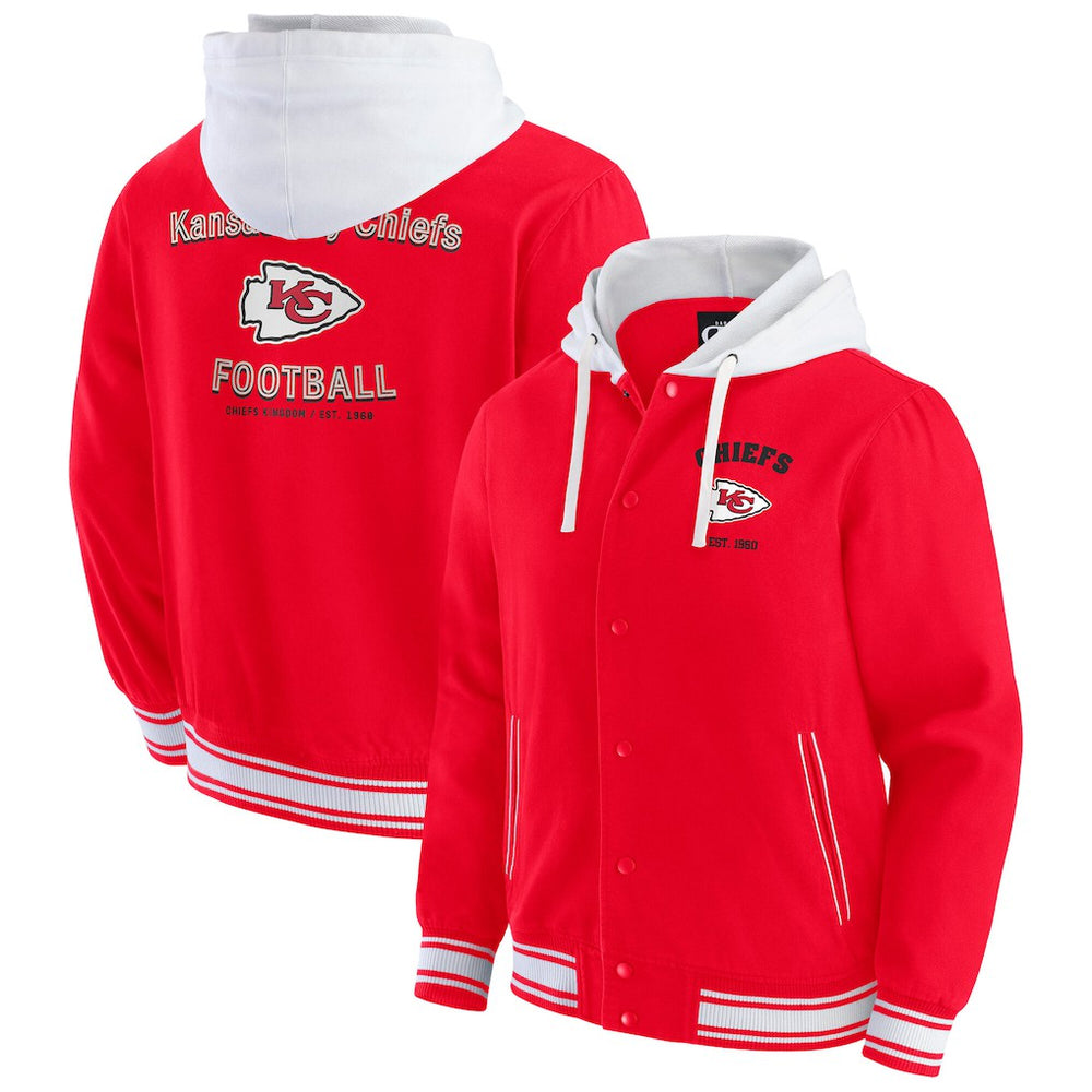 NFL Kansas City Chiefs Darius Rucker Collection Full-Snap Hoodie Jacket