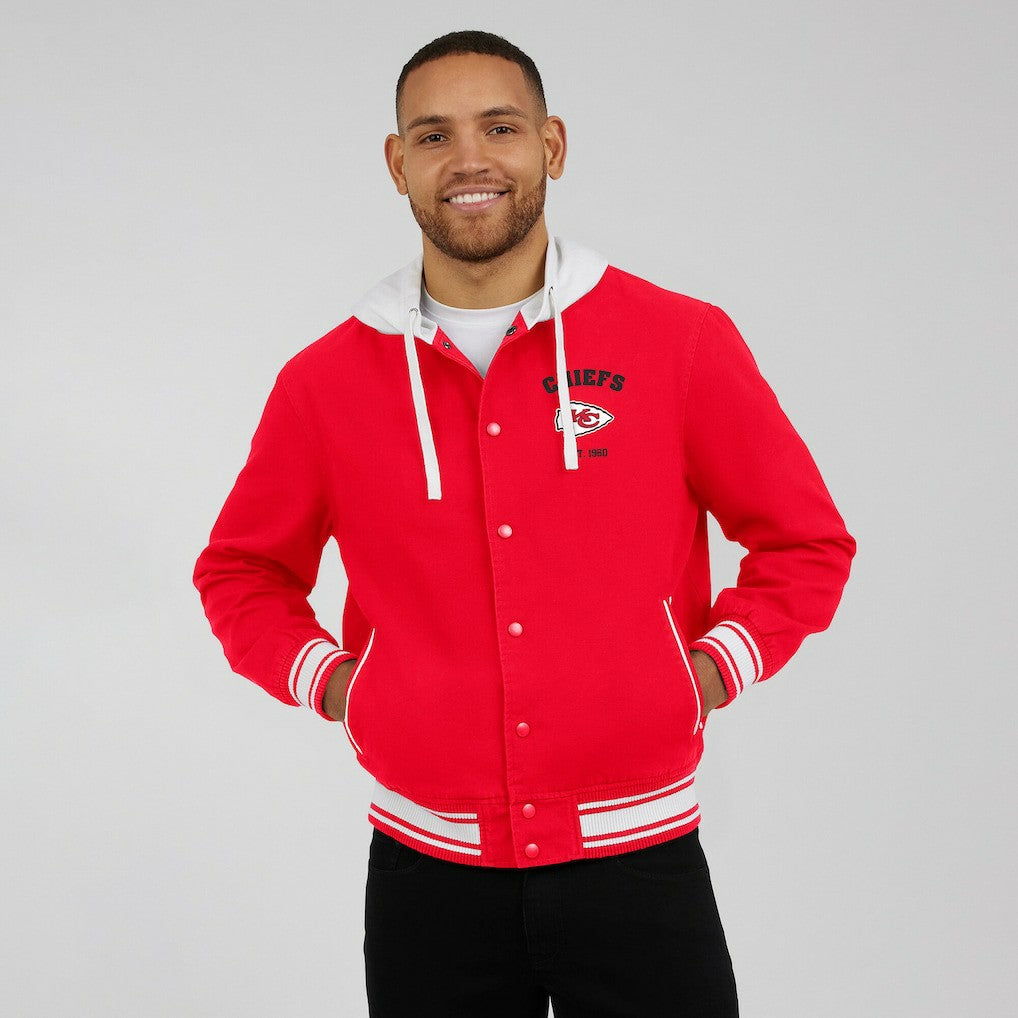 NFL Kansas City Chiefs Darius Rucker Collection Full-Snap Hoodie Jacket