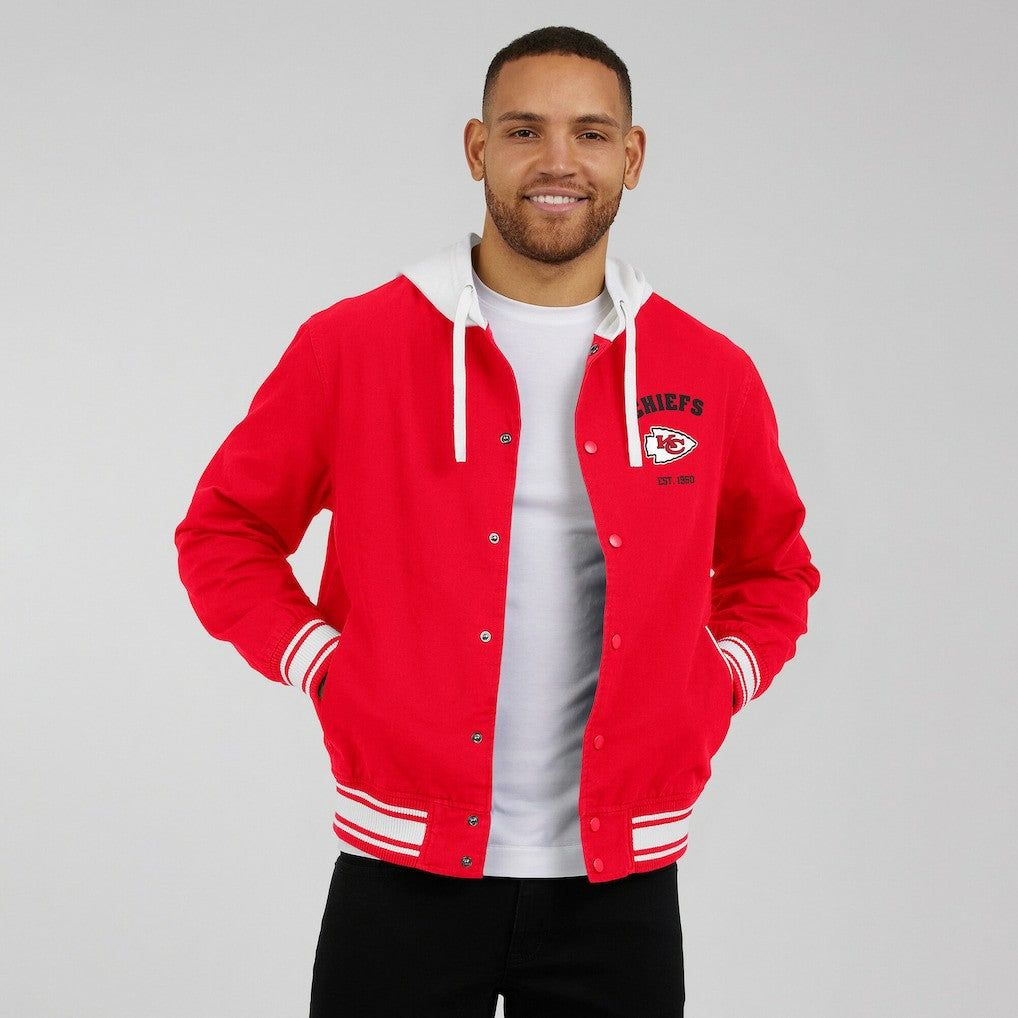 NFL Kansas City Chiefs Darius Rucker Collection Full-Snap Hoodie Jacket
