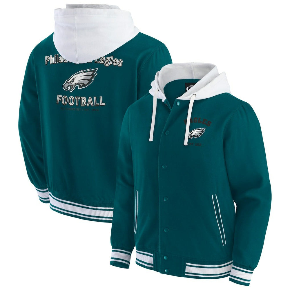 NFL Philadelphia Eagles Darius Rucker Collection Full-Snap Hoodie Jacket