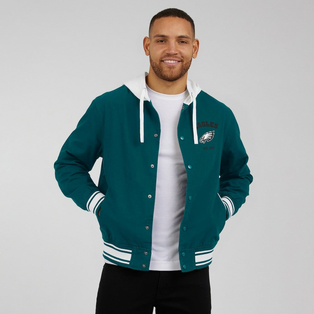 NFL Philadelphia Eagles Darius Rucker Collection Full-Snap Hoodie Jacket