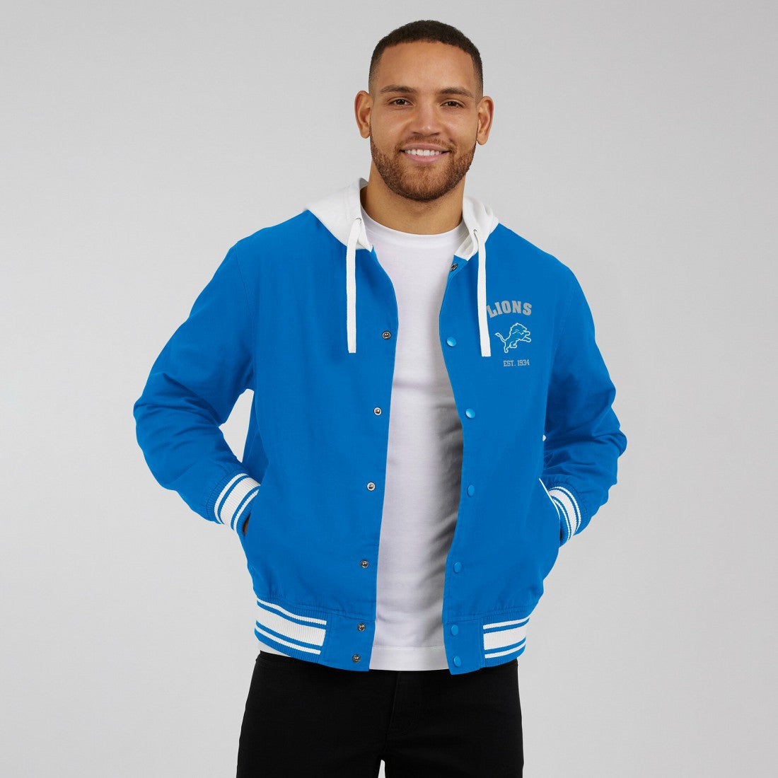 NFL Detroit Lions Darius Rucker Collection Full-Snap Hoodie Jacket
