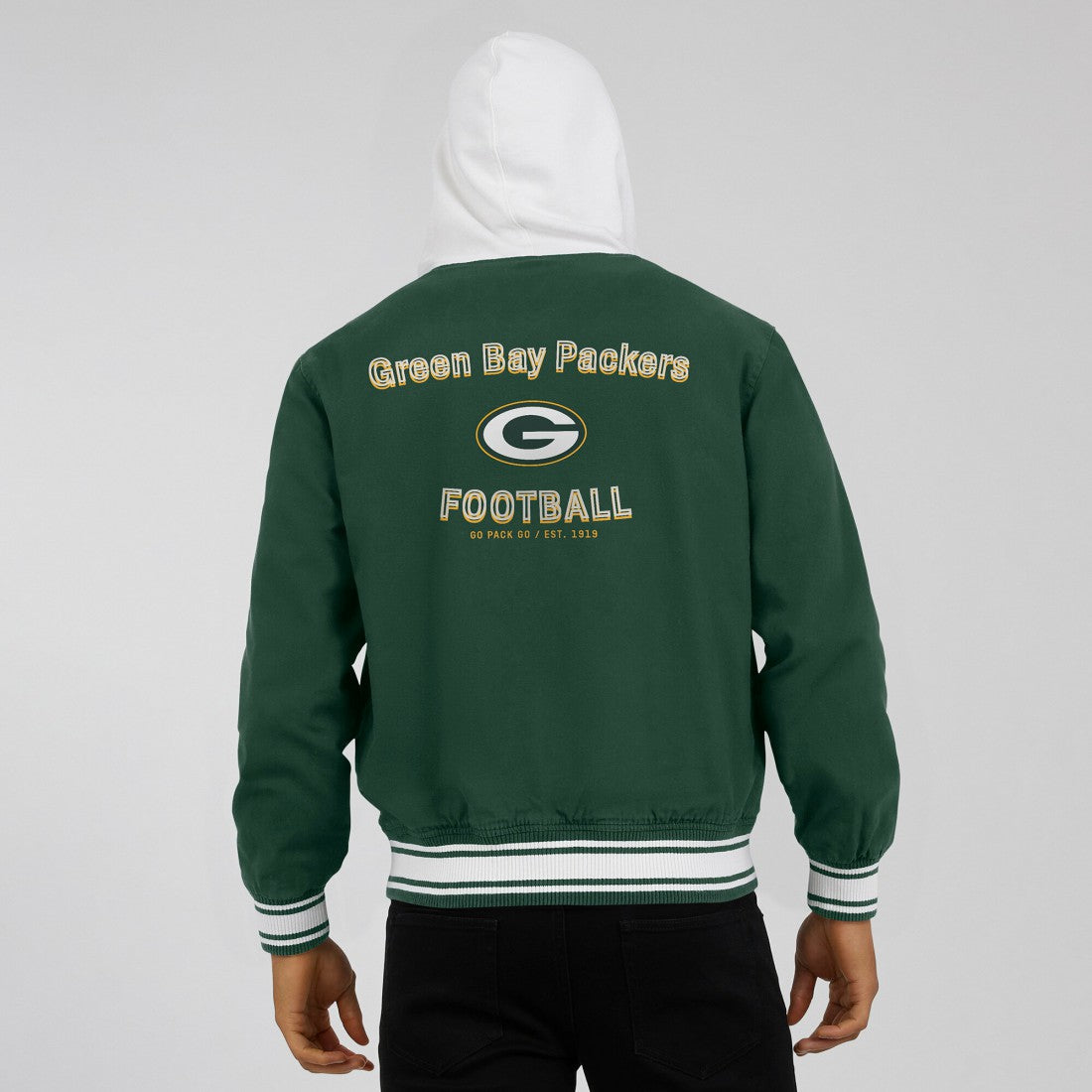 NFL Green Bay Packers Darius Rucker Collection Full-Snap Hoodie Jacket