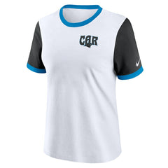 NFL Carolina Panthers Women's Rewind Ringer Tri-Blend T-Shirt