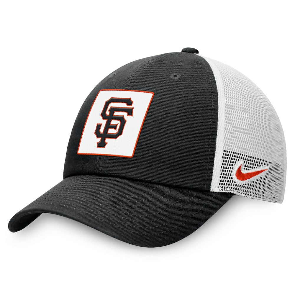 San Francisco Giants Rise Adjustable Trucker Hat - Black | Nike