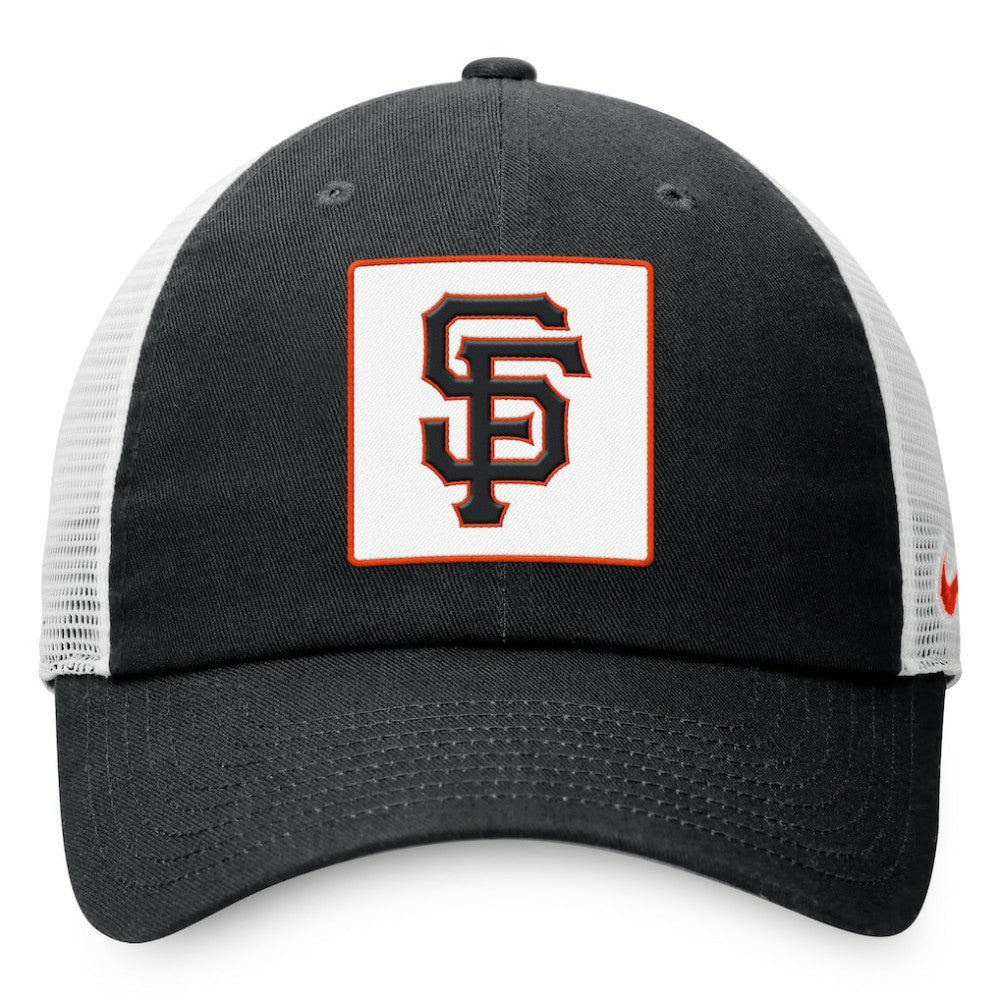 San Francisco Giants Rise Adjustable Trucker Hat - Black | Nike