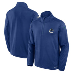 Vancouver Canucks Fanatics Authentic Pro Rink Quarter-Zip Top